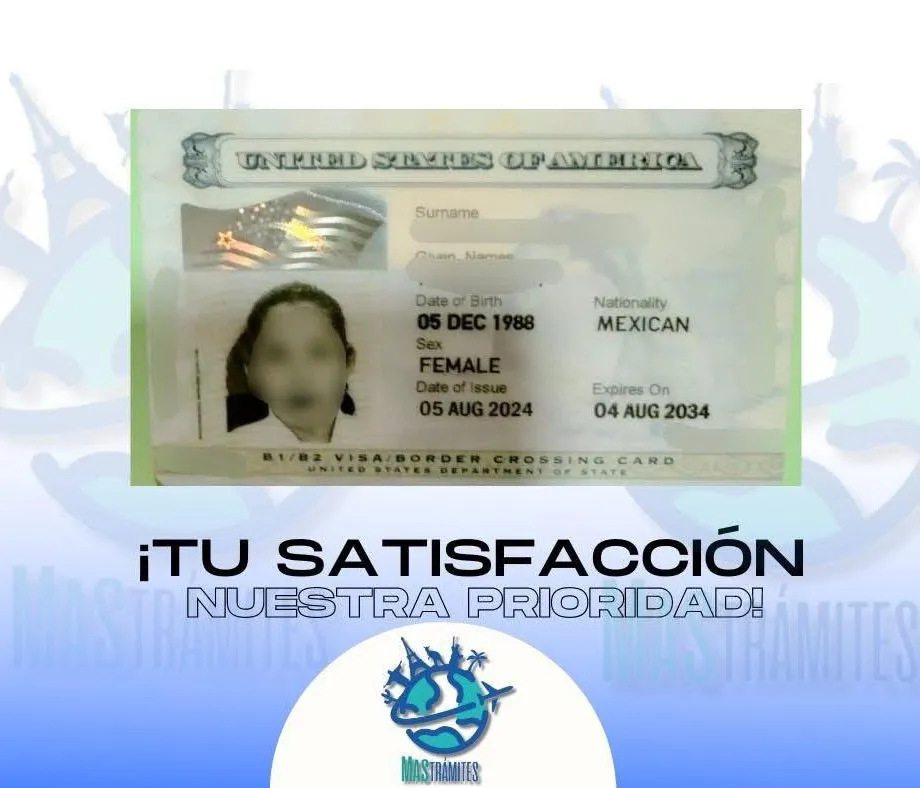Cliente de MAS Trámites con su visa aprobada (7 de 7)